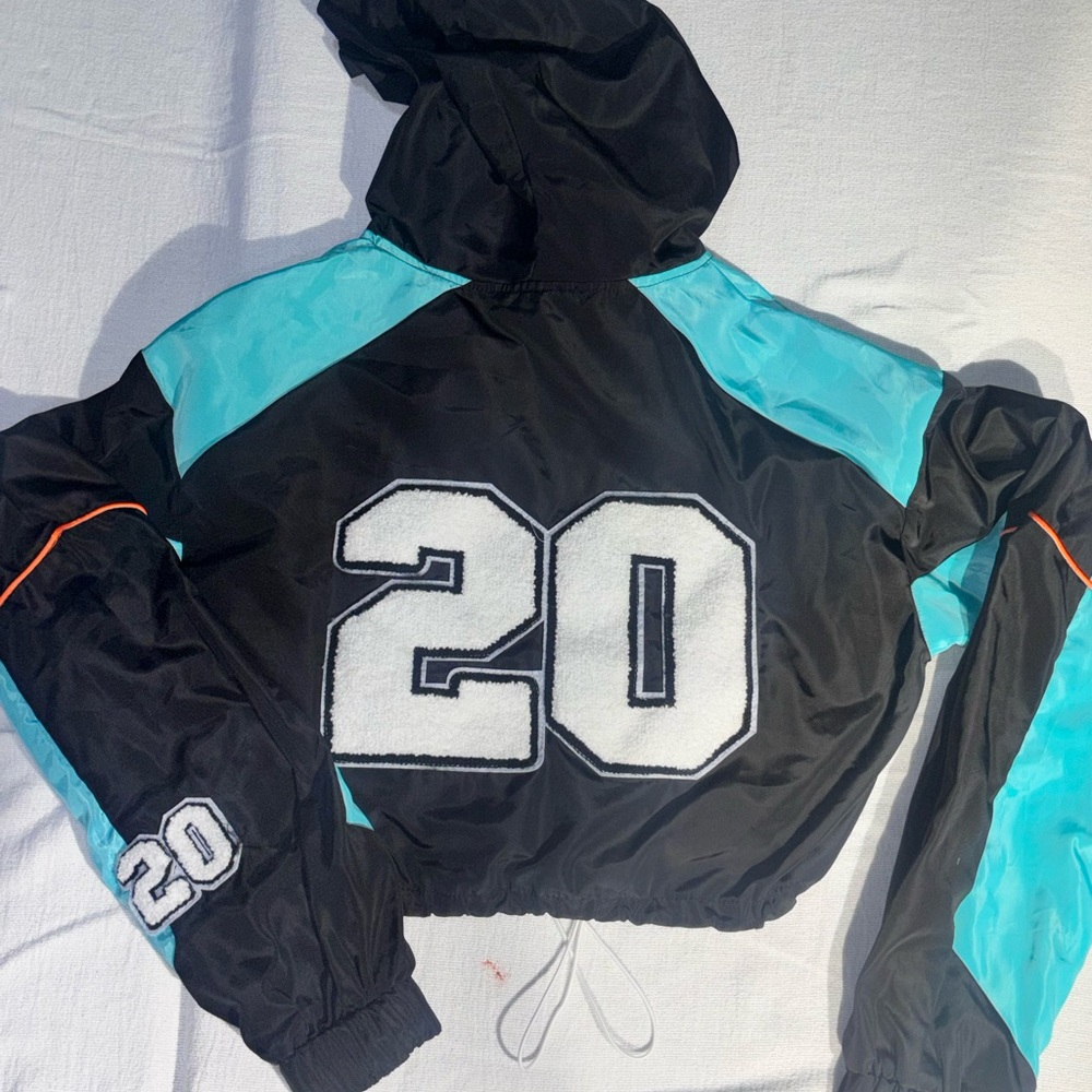 NWT PrettyLittleThing Shape Rare Varsity Shell Contrast Tracksuit Set Woman Sz S - Picture 10 of 16